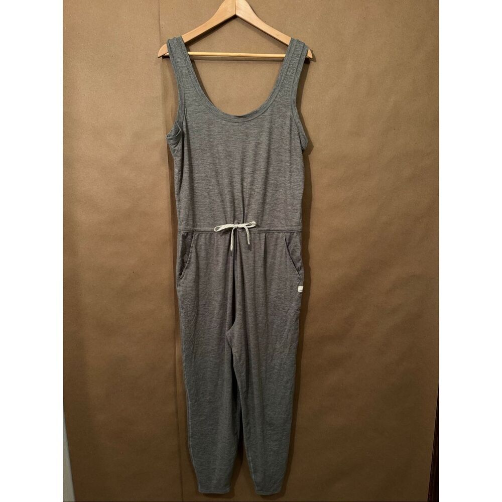 Vuori Gray Sleeveless Jumpsuit Romper